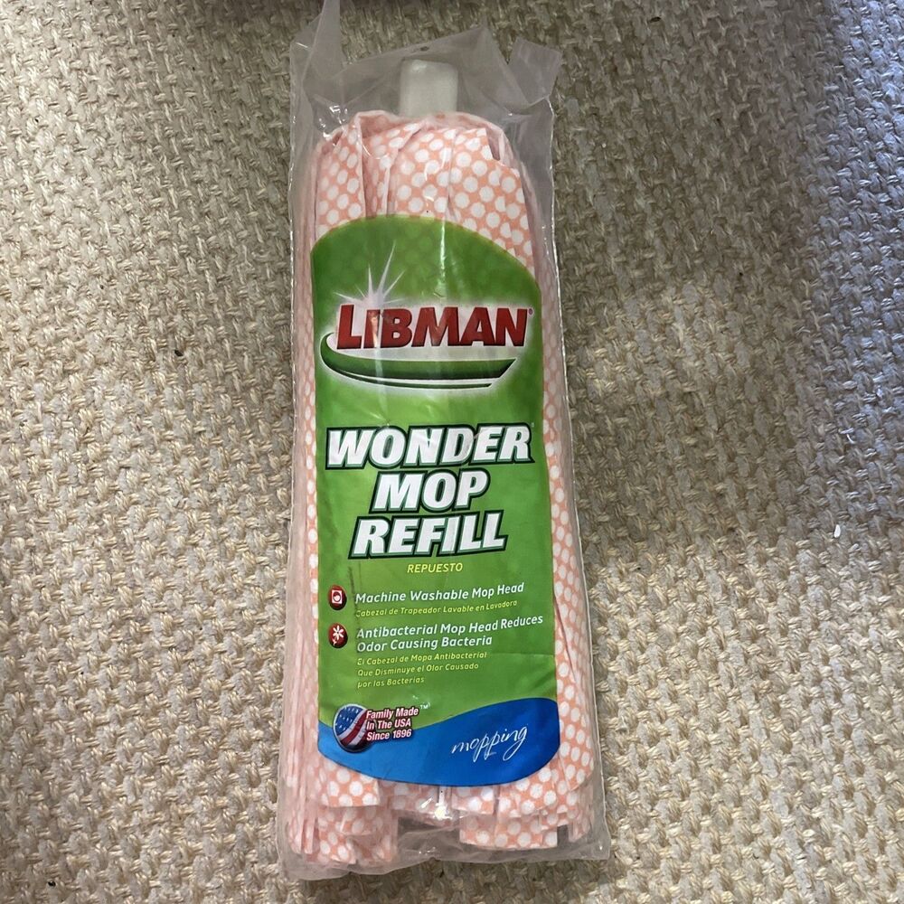 New Libman Wonder Mop Microfiber Refill #2001 USA Made